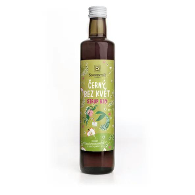 Sonnentor Sirup BIO - černý bez květ (500 ml) - bez přidaného cukru z Econea.cz