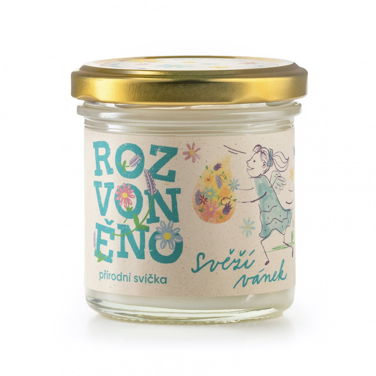 Rozvoněno Vonná svíčka - Svěží vánek (130 ml) - s eukalyptem a citronem z Econea.cz