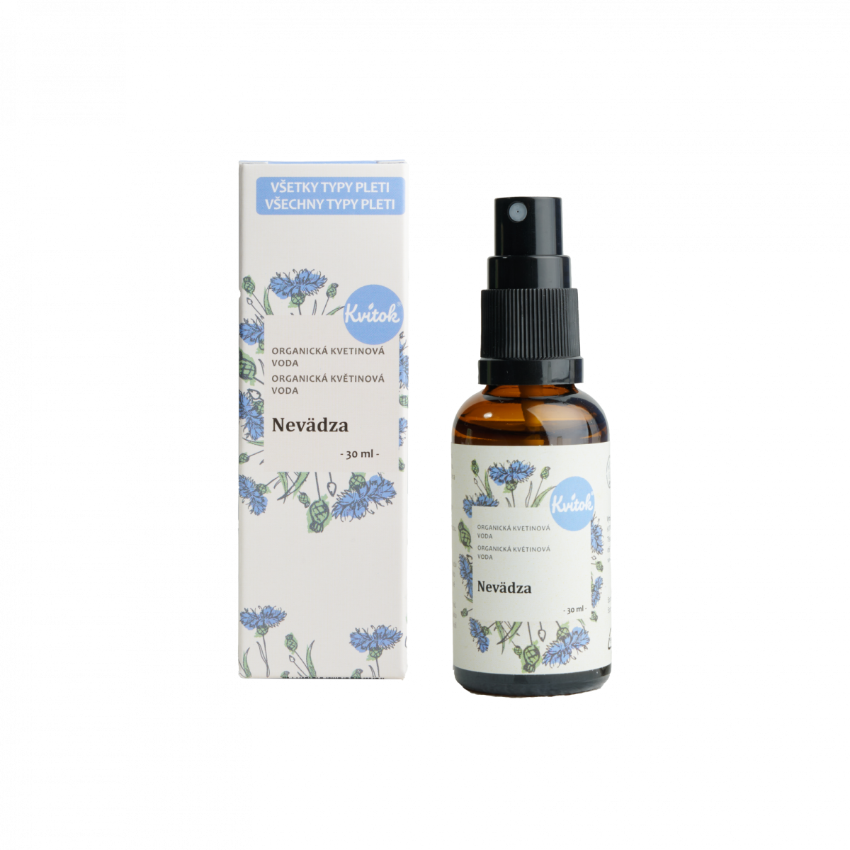 Kvitok Květová voda - chrpa BIO - 30 ml z Econea.cz