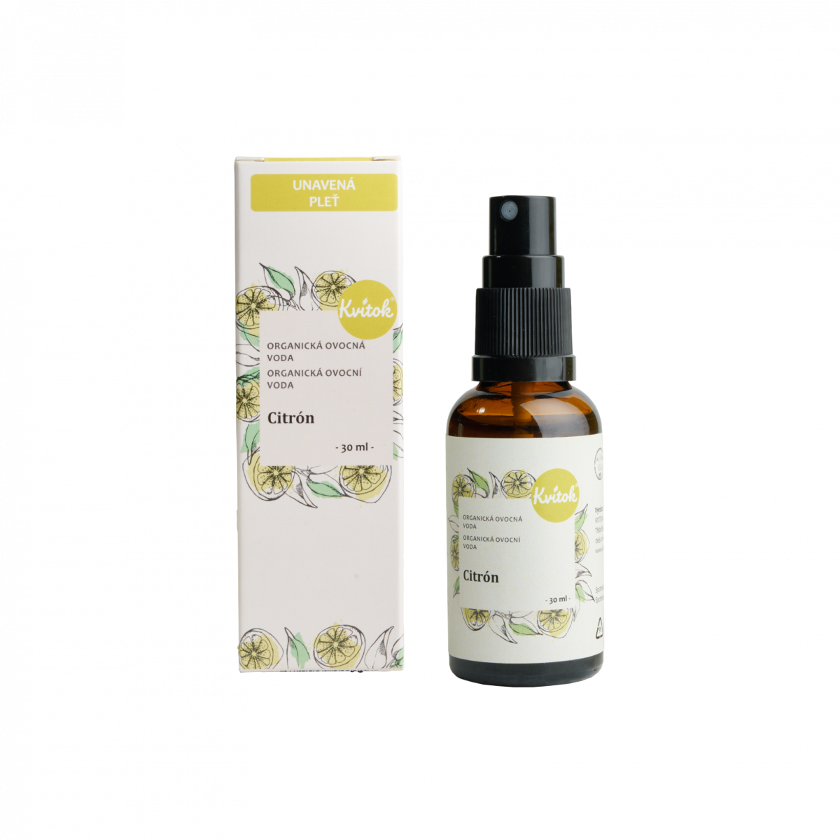 Kvitok Ovocná voda - citron BIO - 30 ml z Econea.cz