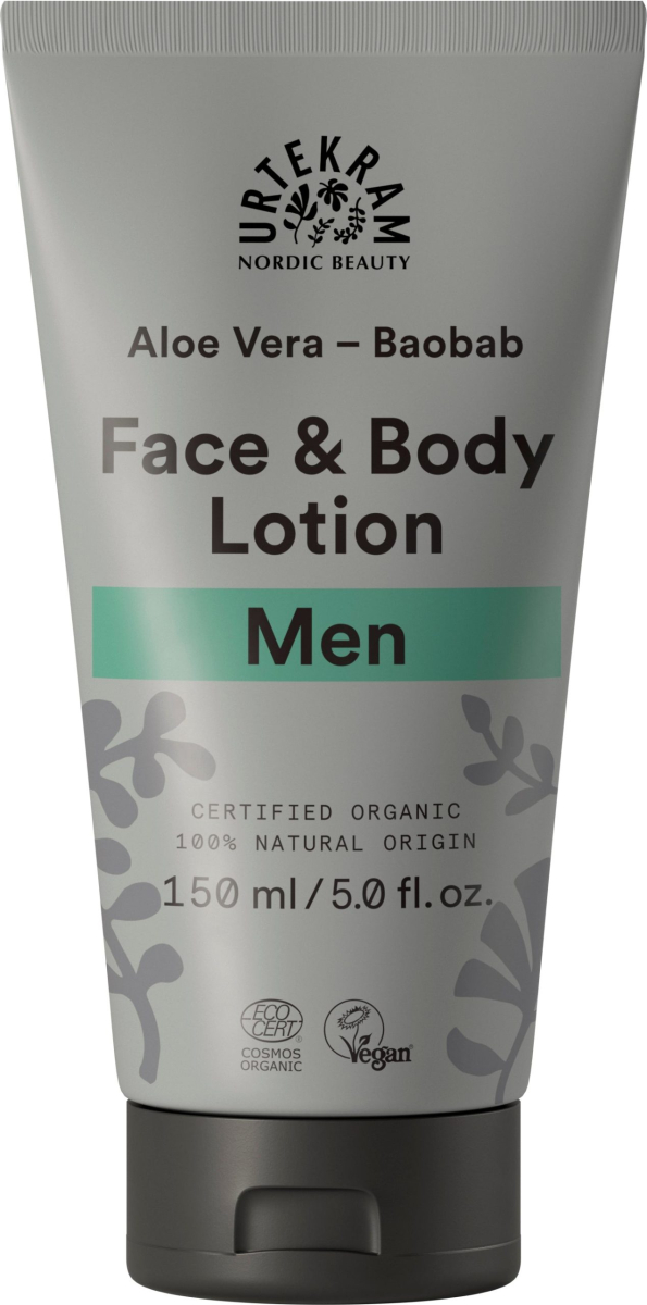 Urtekram Krém na tělo i obličej pro muže s aloe a baobabem BIO (150 ml) z Econea.cz