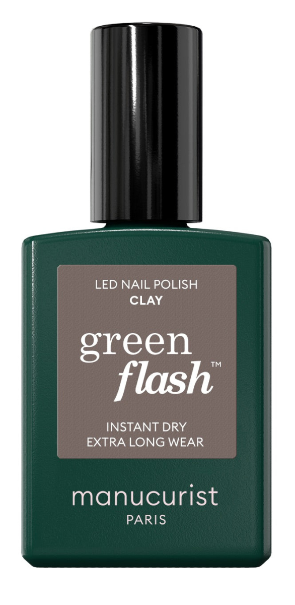 Manucurist Green Flash LED gel lak na nehty - Clay (15 ml) - šedá jílová barva z Econea.cz