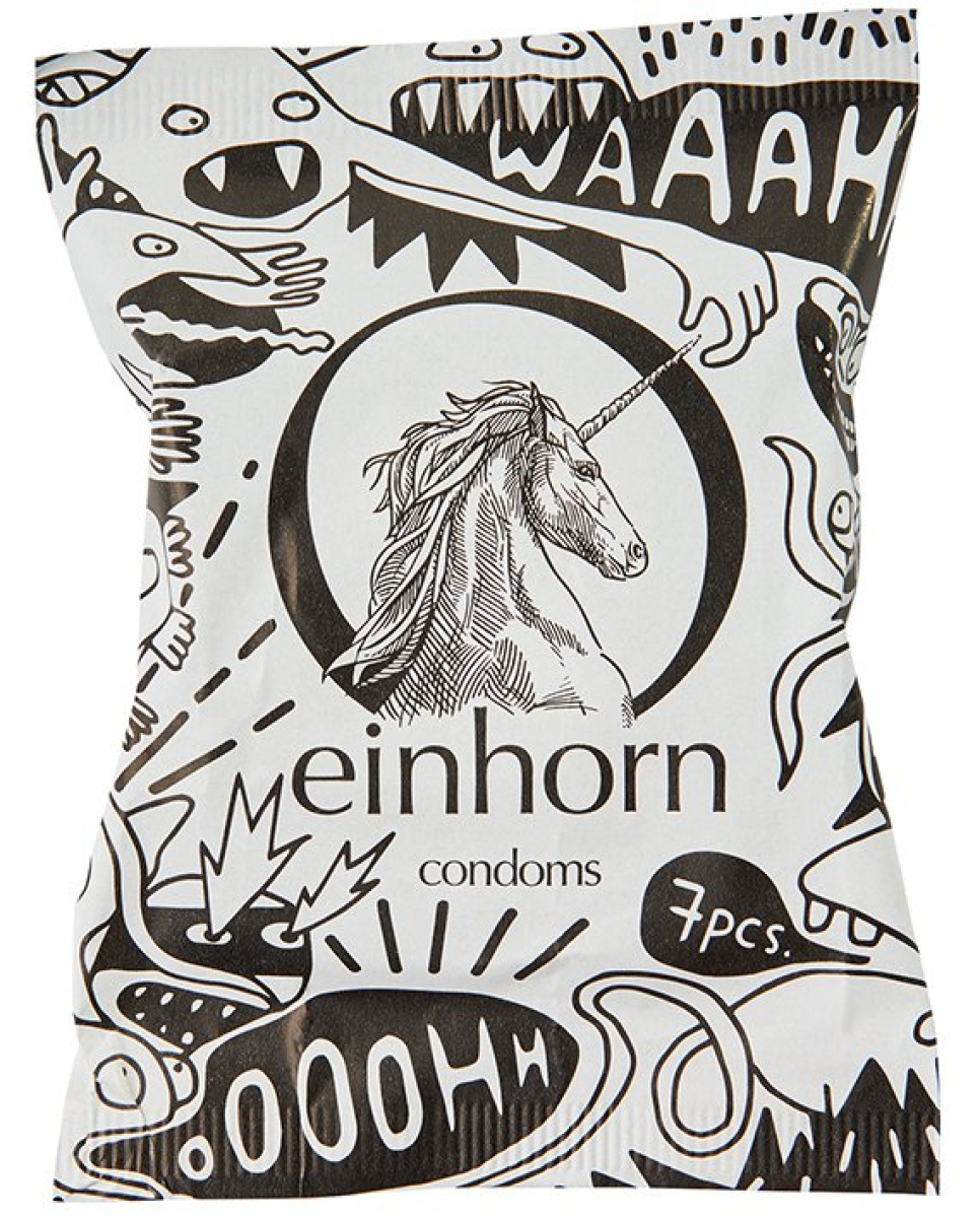Einhorn Kondomy STANDARD - "Sperma monstrum" (7 ks) - veganské, bez parfemace z Econea.cz