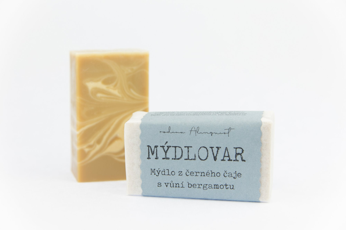 Mýdlovar Mýdlo z černého čaje s bergamotem - 120 g - pro všechny typy pokožky, i na vlasy z Econea.cz