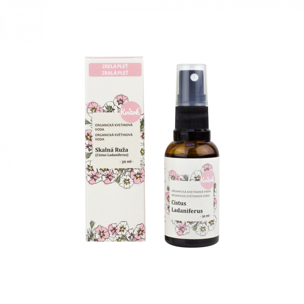 Kvitok Květová voda - skalní růže BIO - 30 ml z Econea.cz