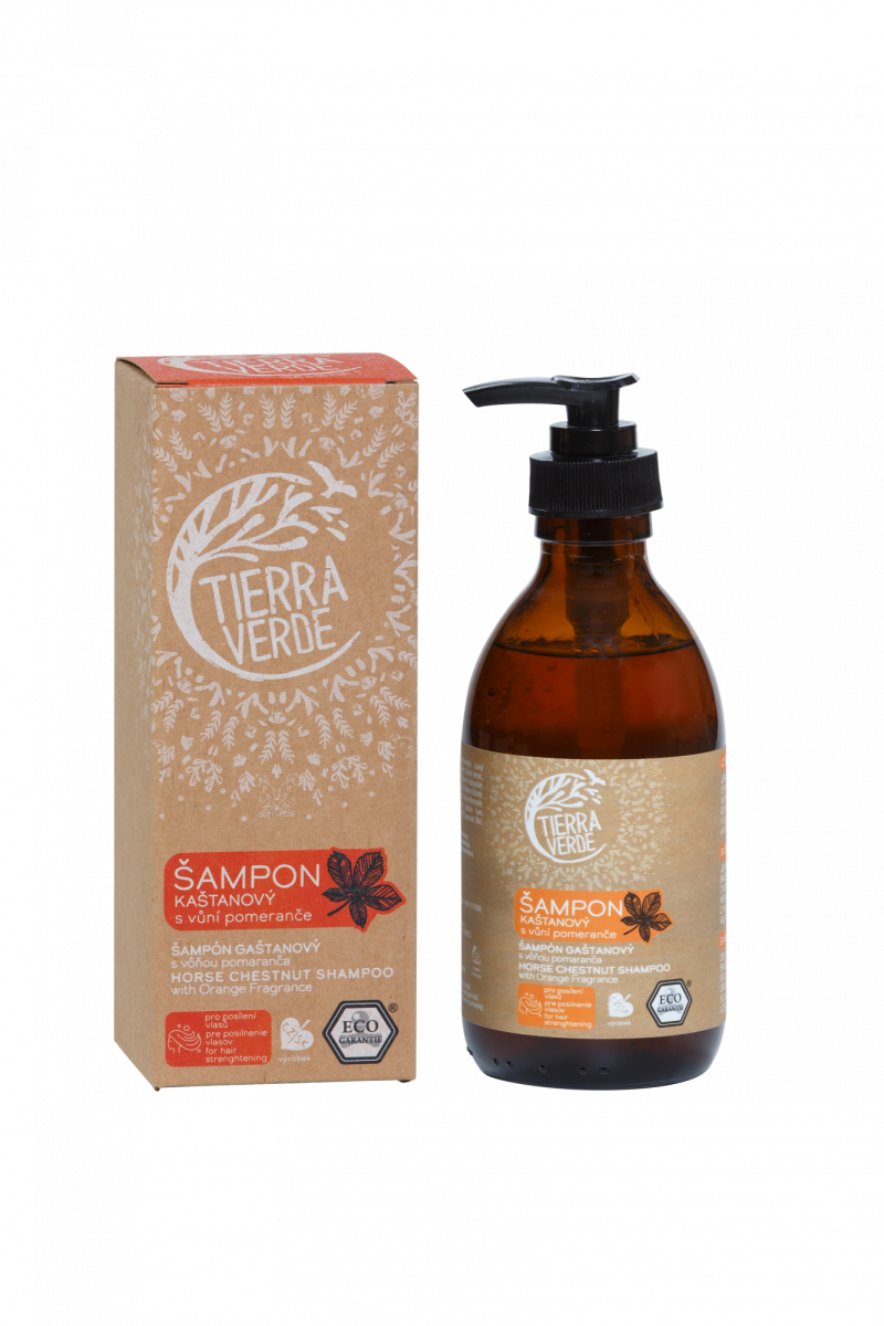 Tierra Verde Kaštanový šampon pro posílení vlasů s pomerančem - 230 ml z Econea.cz