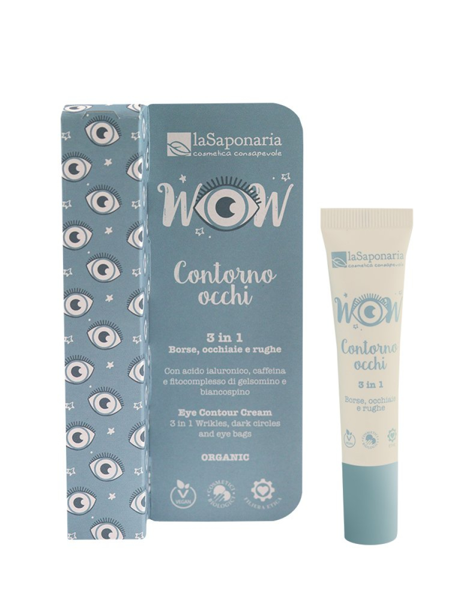 laSaponaria Konturovací oční krém 3 v 1 BIO (15 ml) - na vrásky, kruhy i pytle pod očima z Econea.cz