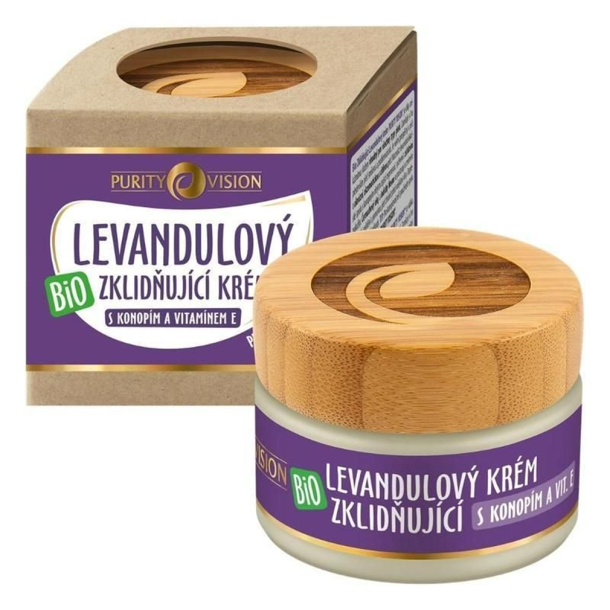 Purity Vision Levandulový krém zklidňující BIO (40 ml) - s konopím a vitaminem e z Econea.cz