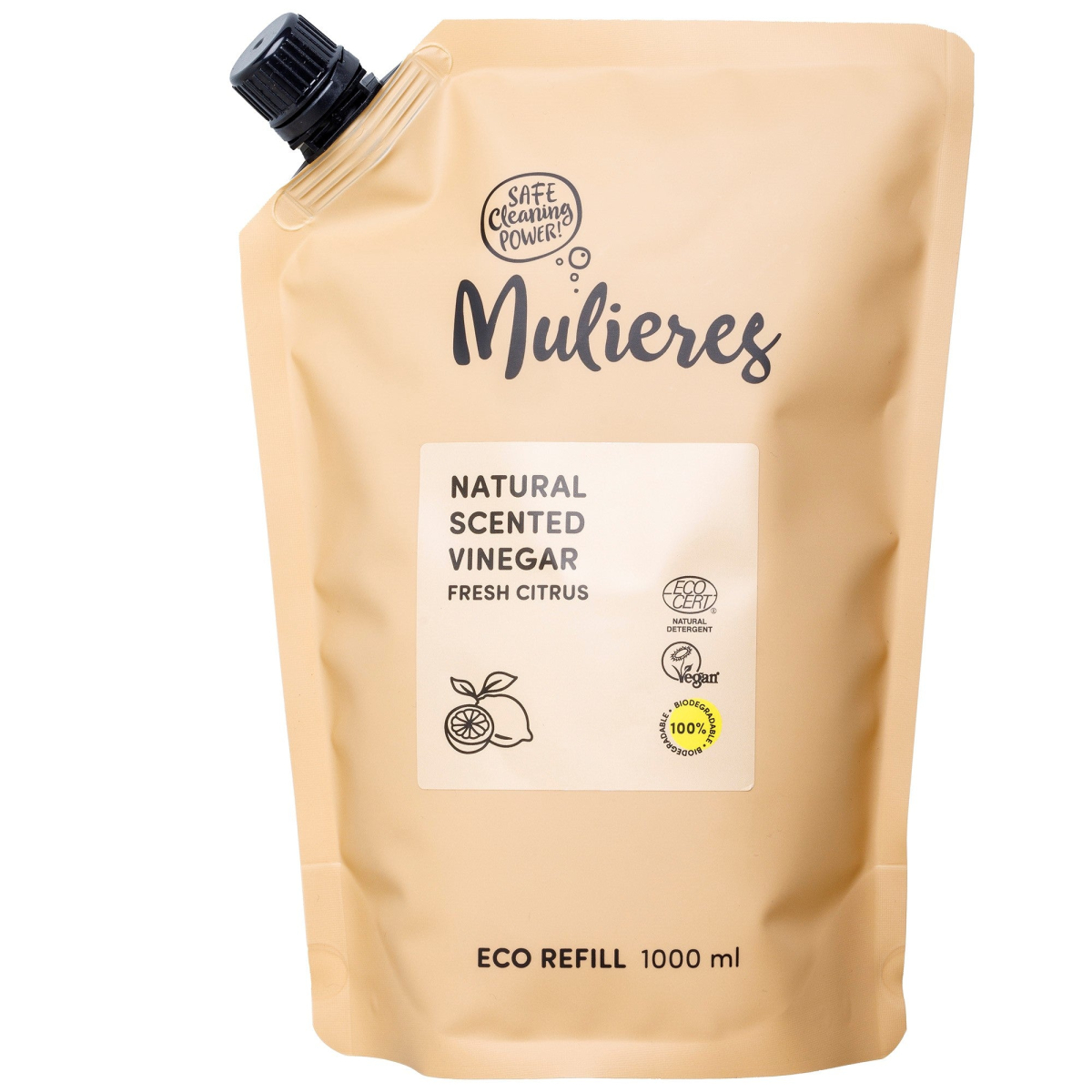 Mulieres Bílý ocet 10% - svěží citrus - 1 l - 100% přírodní z Econea.cz