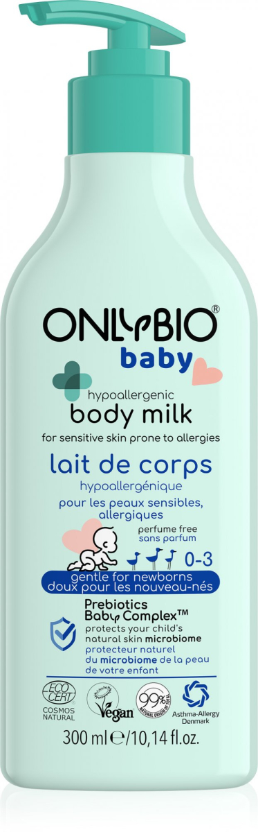 OnlyBio Hypoalergenní tělové mléko pro miminka (300 ml) z Econea.cz