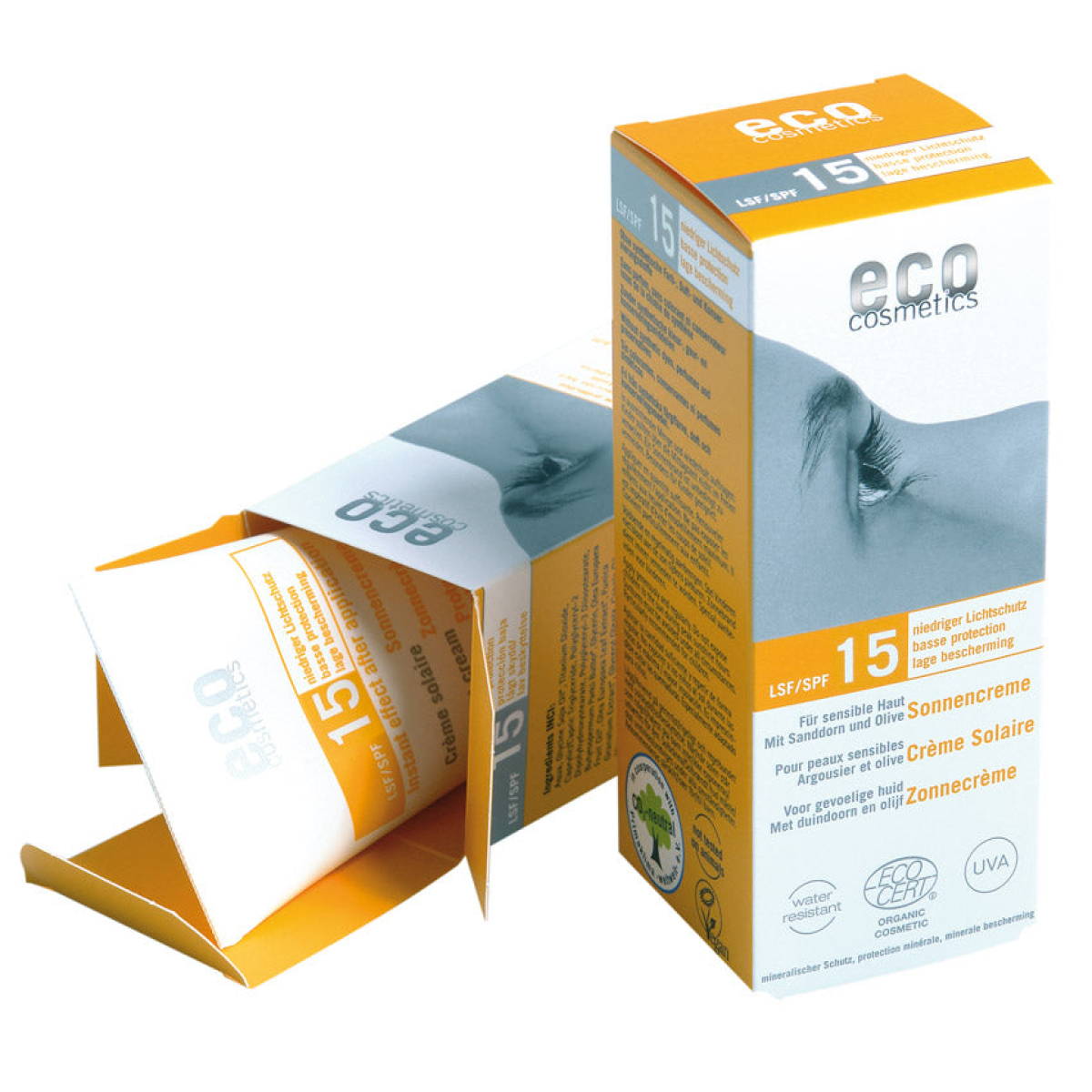 Eco Cosmetics Opalovací krém SPF 15 BIO (75 ml) - 100% přírodní, s minerálními filtry z Econea.cz
