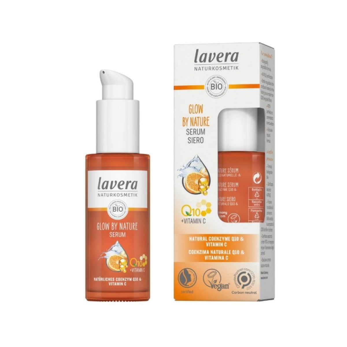 Lavera Glow by Nature Pleťové sérum s koenzymem Q10 a vit. C BIO (30 ml) z Econea.cz