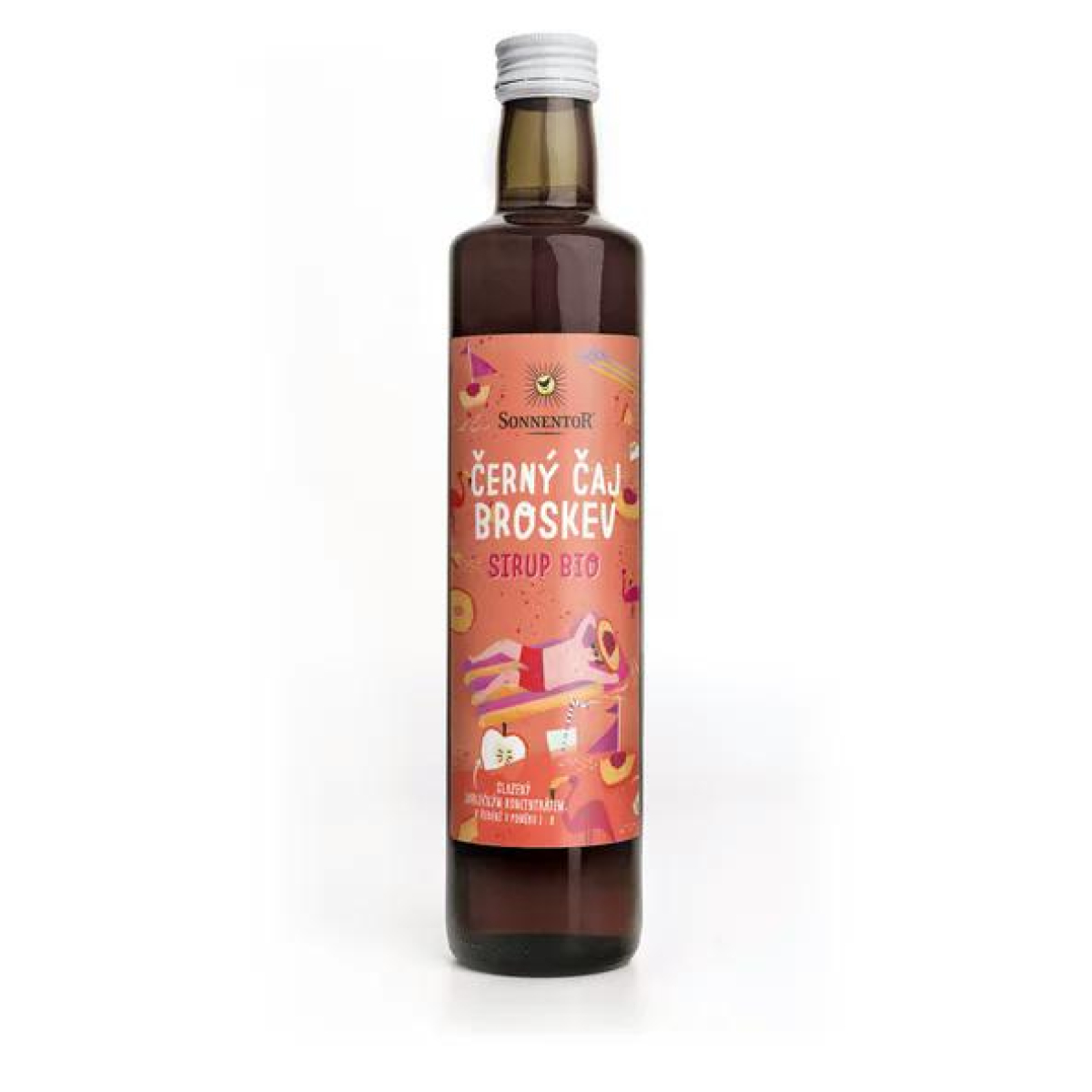 Sonnentor Sirup BIO - černý čaj a broskev (500 ml) - bez přidaného cukru z Econea.cz
