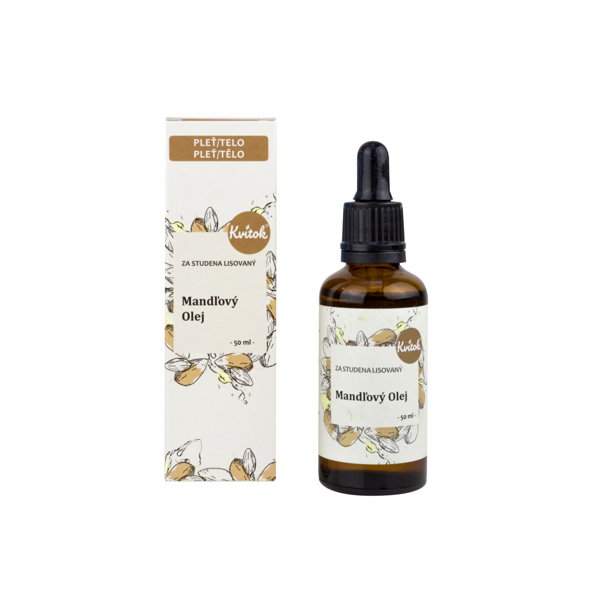 Kvitok Mandlový olej (50 ml) - za studena lisovaný z Econea.cz