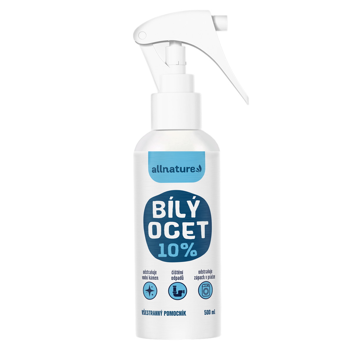 Allnature Bílý ocet 10% - 500 ml - účinný pomocník pro čistou domácnost! z Econea.cz