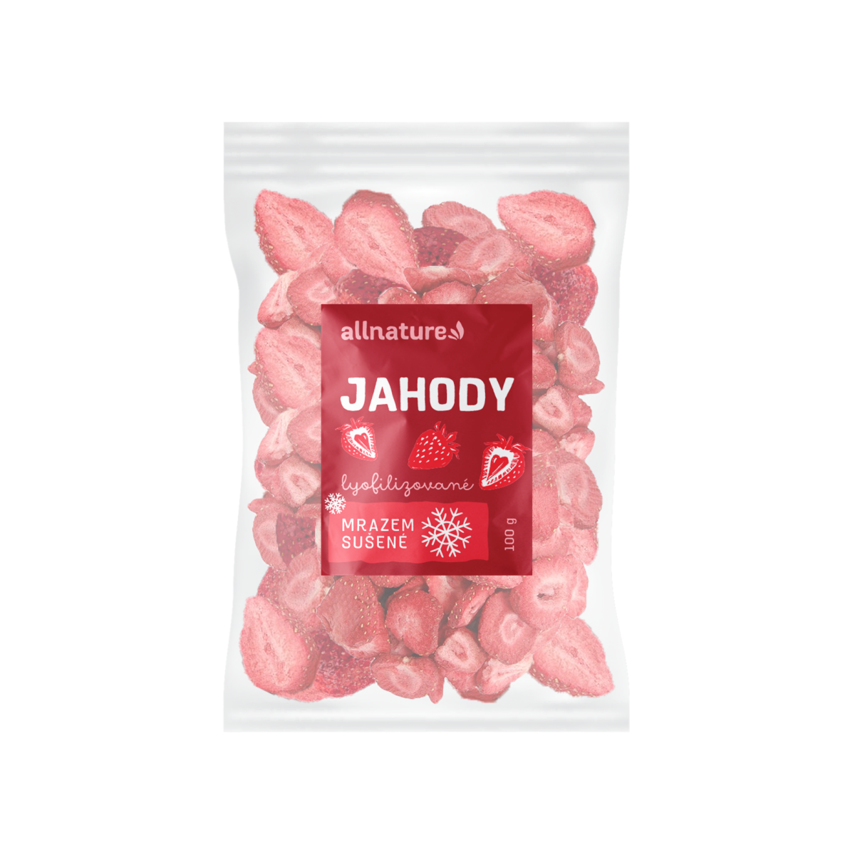 Allnature Jahoda sušená mrazem - 100 g - chuť a vůně čerstvých jahod z Econea.cz