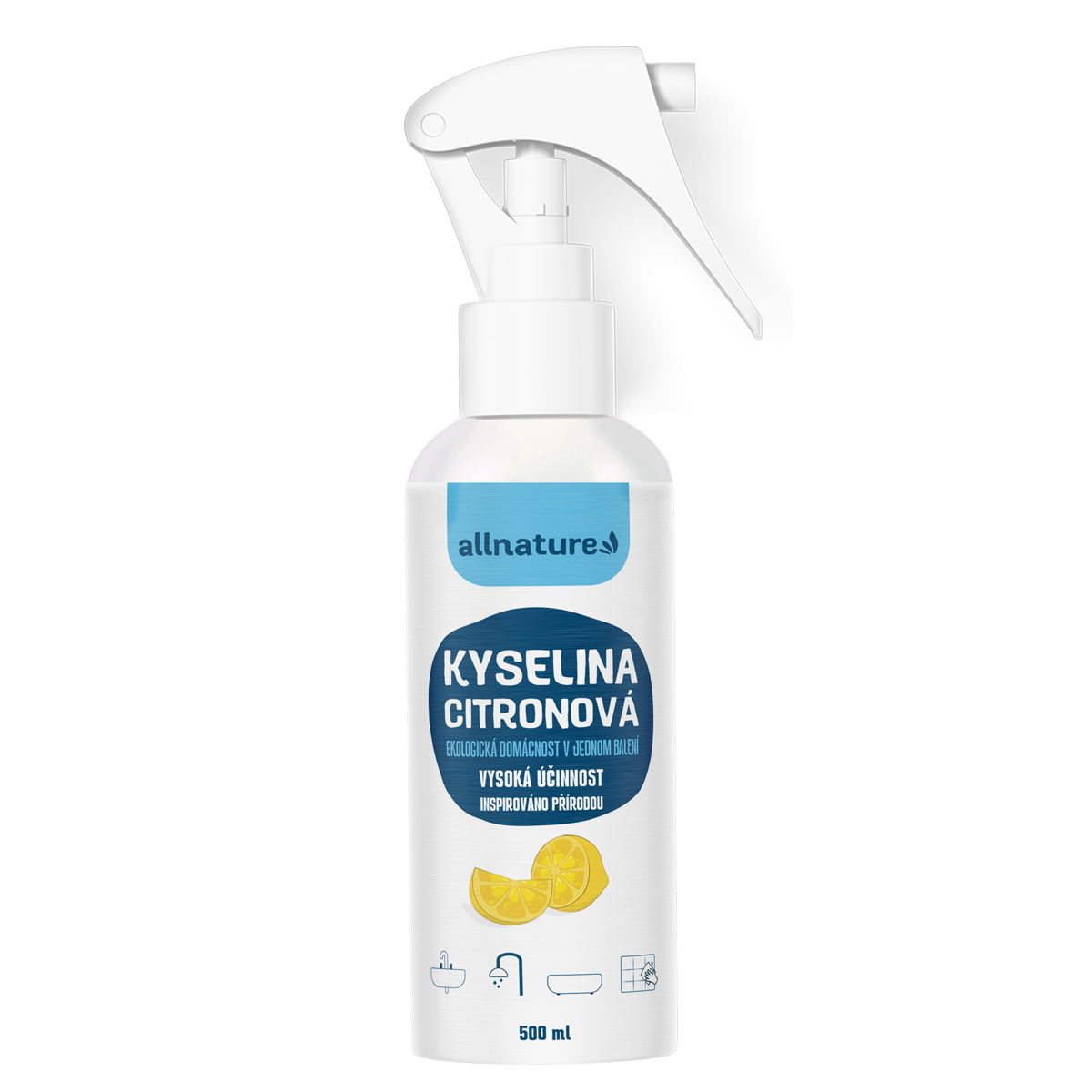 Allnature Kyselina citronová ve spreji (500 ml) - bojovník proti vodnímu kameni z Econea.cz