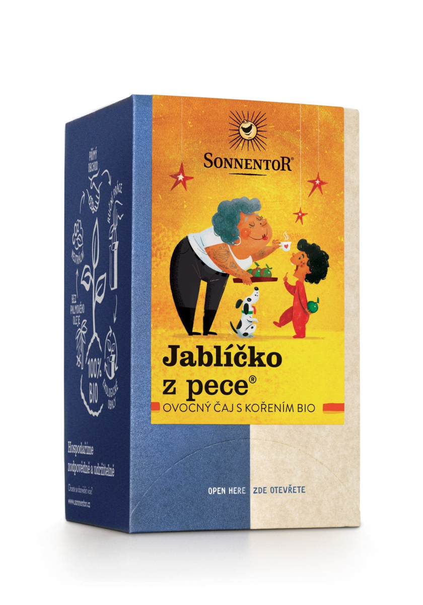 Sonnentor Ovocný čaj Jablíčko z pece BIO - nálevové sáčky (18 x 2,5 g) z Econea.cz