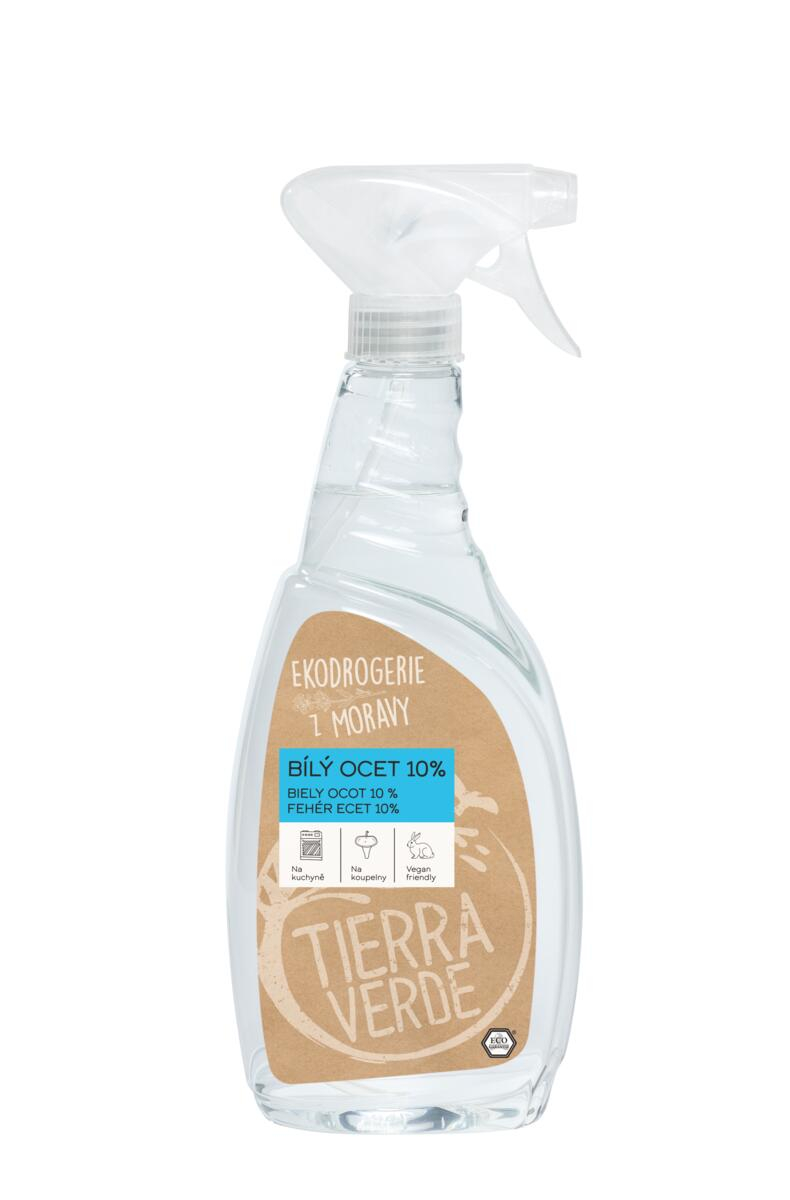 Tierra Verde Bílý ocet 10% - 750 ml - sprej - univerzální pomocník do domácnosti z Econea.cz