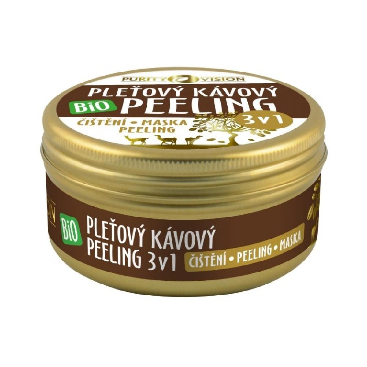 Purity Vision Kávový pleťový peeling 3v1 BIO (70 g) - pro všechny typy pleti z Econea.cz