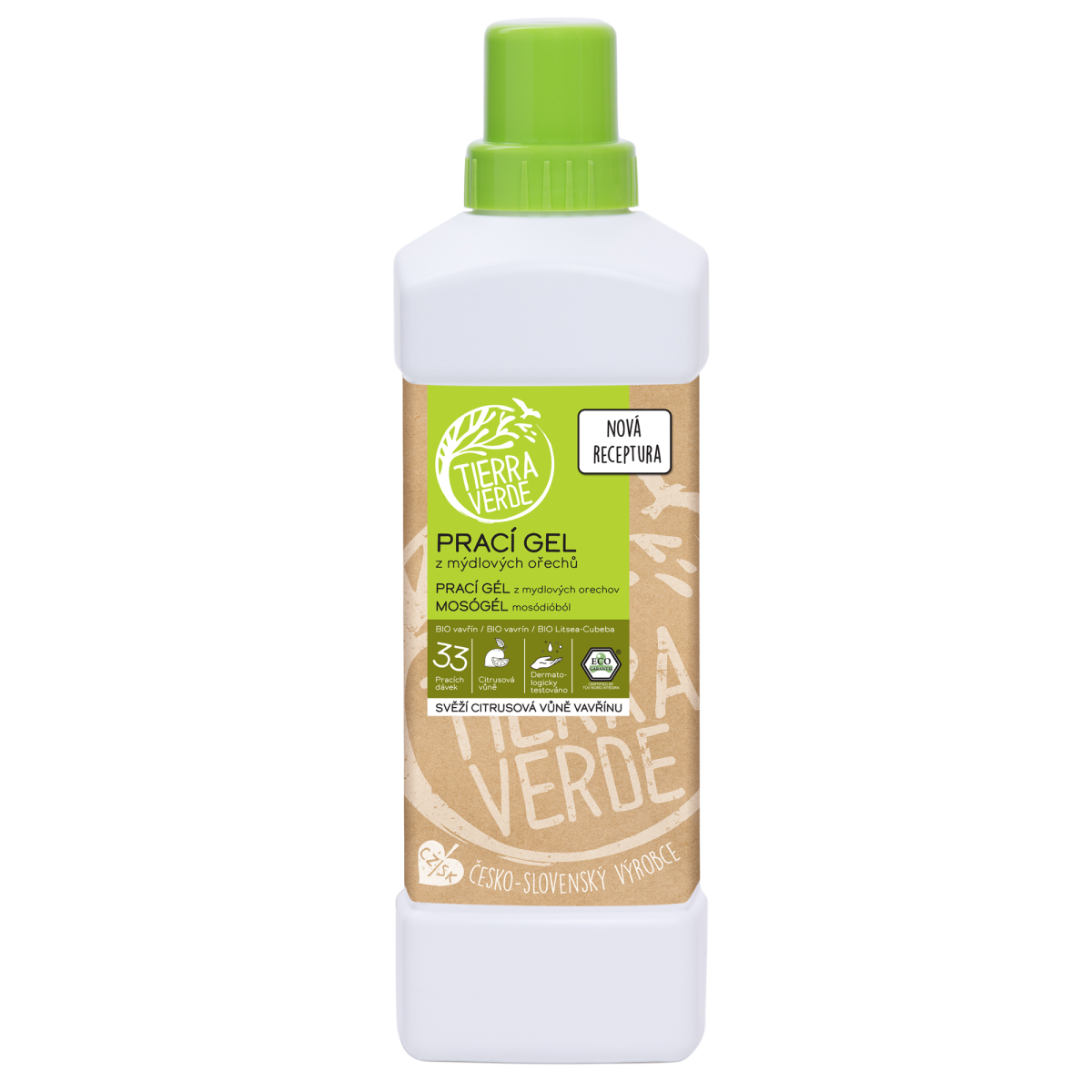 Tierra Verde Prací gel s BIO vavřínem - INOVACE - 1 l z Econea.cz
