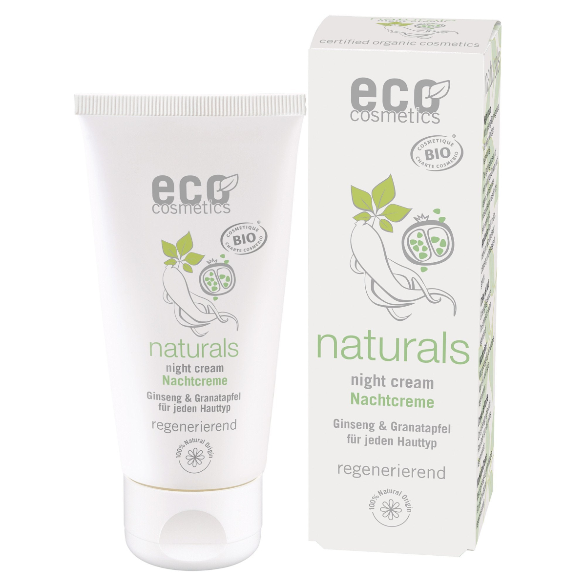 Eco Cosmetics Noční krém BIO (50 ml) - s granátovým jablkem a ženšenem z Econea.cz