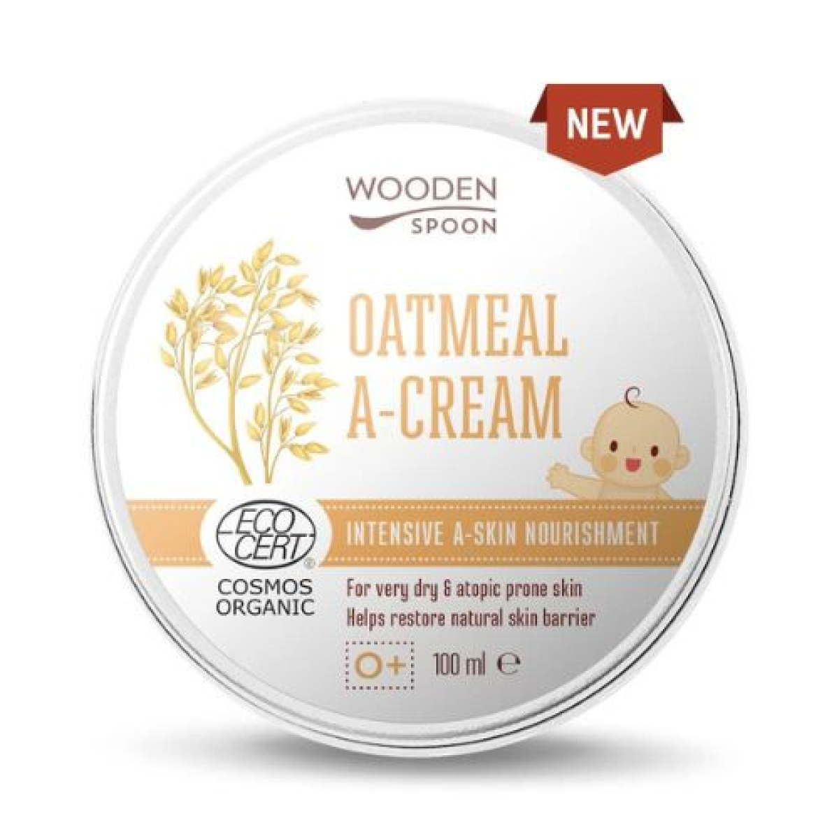 Wooden Spoon Zklidňující krém z ovesných vloček BIO - 100 ml z Econea.cz