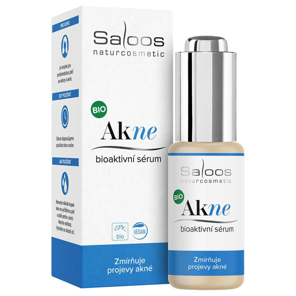 Saloos Bioaktivní sérum pro problematickou pleť Akne BIO (20 ml) - účinné proti projevům akné z Econea.cz