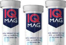 IQ Mag hořčík + B6 šumivé tablety 40+20