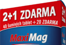 MaxiMag Hořčík+B6 šumivé tbl.2+1 3x20 tbl.