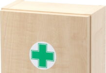 Štěpař Delta lékárnička dřevěná 330 x 230 x 120 mm prázdná