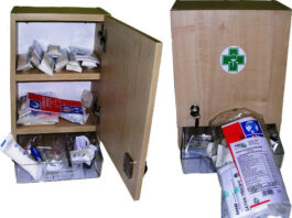 Nástěnná lékárnička s naplní do 20 osob - ZM20