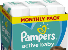 Pampers Active Baby Pleny S7 15+ kg Monthly Pack 112ks