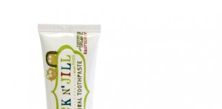Jack n' Jill Dětská zubní pasta - malina BIO (50 g) - bez fluoridu