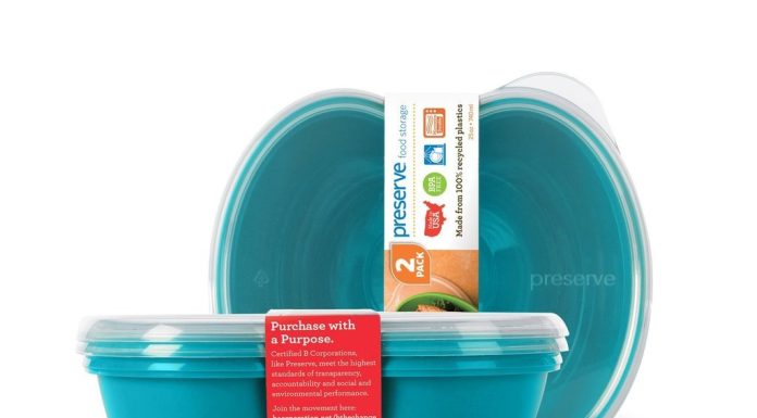 Preserve Svačinový box (2 ks) - modrý - ze 100% recyklovaného plastu