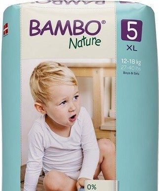 Bambo Nature 5 dětské plenky 12 - 18 kg 44 ks