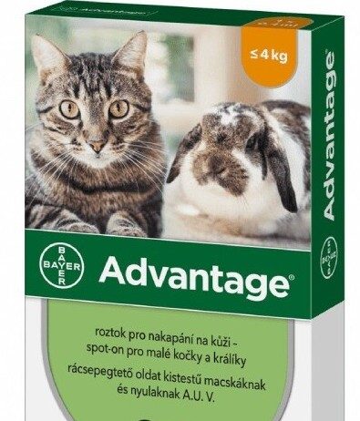 Advantage 40mg malé kočky+králíci spot-on 1x0.4ml