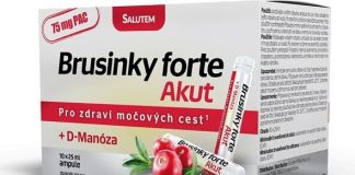 Brusinky Forte Akut 1500mg + D-Manosa 10 ampulí
