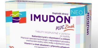 IMUDON NEO + Zinek 20 rozpustných tablet v ústech se sladidly