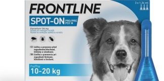 Frontline Spot On Dog 10-20kg pipeta 3x1.34ml