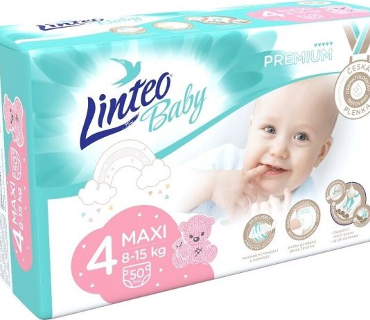 Dětské plenky LINTEO BABY PREMIUM MAXI 8-15kg 50ks