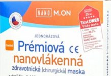 NANO M.ON Prémiová nanovlákenná maska Junior oranžová 10ks