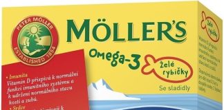 Mollers Omega 3 Želé rybičky 45ks malinová příchuť