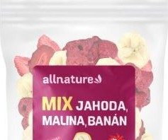 Allnature Mix jahoda malina banán suš.mrazem 100g