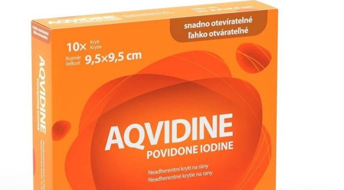Aqvidine Povidone Iodine 9.5x9.5cm 10ks