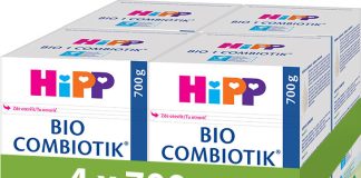 HiPP 1 Combiotik první kojenecké mléko BIO 4x700g