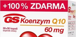 GS Koenzym Q10 60mg cps.30+30 ČR/SK NOVÝ