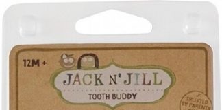 Jack N' Jill Přírodní zubní pasta 50ml jahodová příchuť+kartáček ZAJÍC