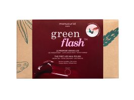 Manucurist Dárková sada Green Flash Starter Kit 24W - Dark Pansy - domácí nehtové studio