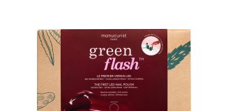 Manucurist Dárková sada Green Flash Starter Kit 24W - Dark Pansy - domácí nehtové studio